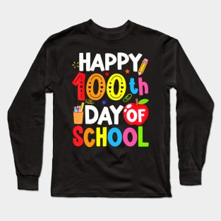 100 Days Of School Teacher And Student Long Sleeve T-Shirt